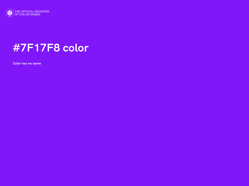 #7F17F8 color image