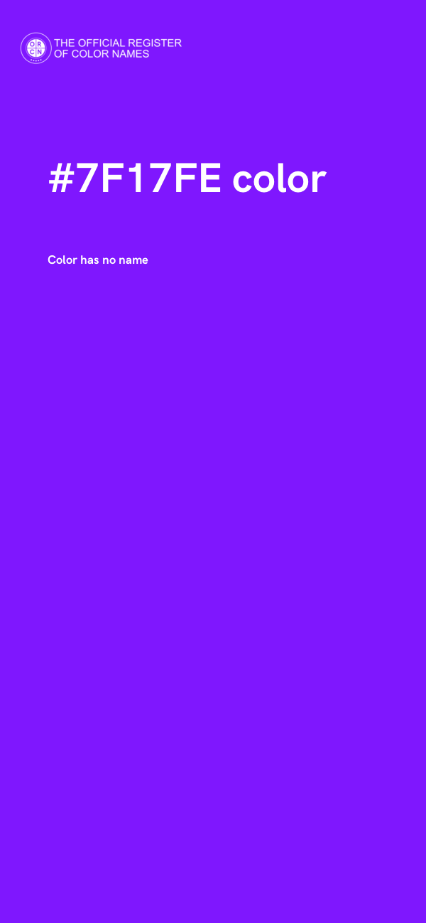 #7F17FE color image
