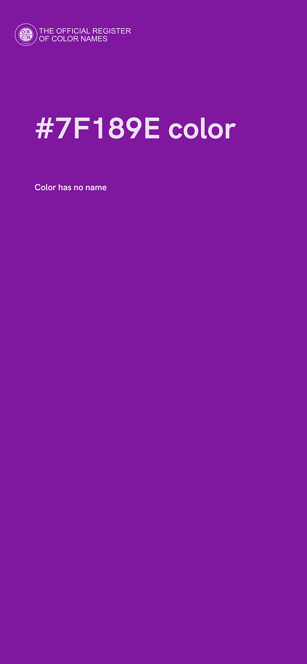 #7F189E color image