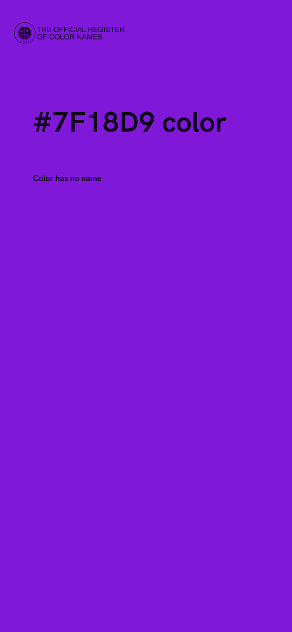 #7F18D9 color image