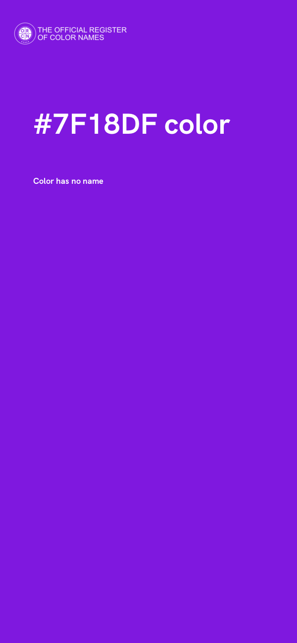 #7F18DF color image