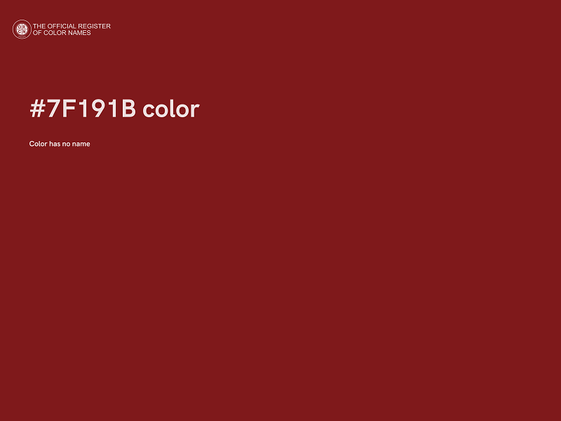 #7F191B color image
