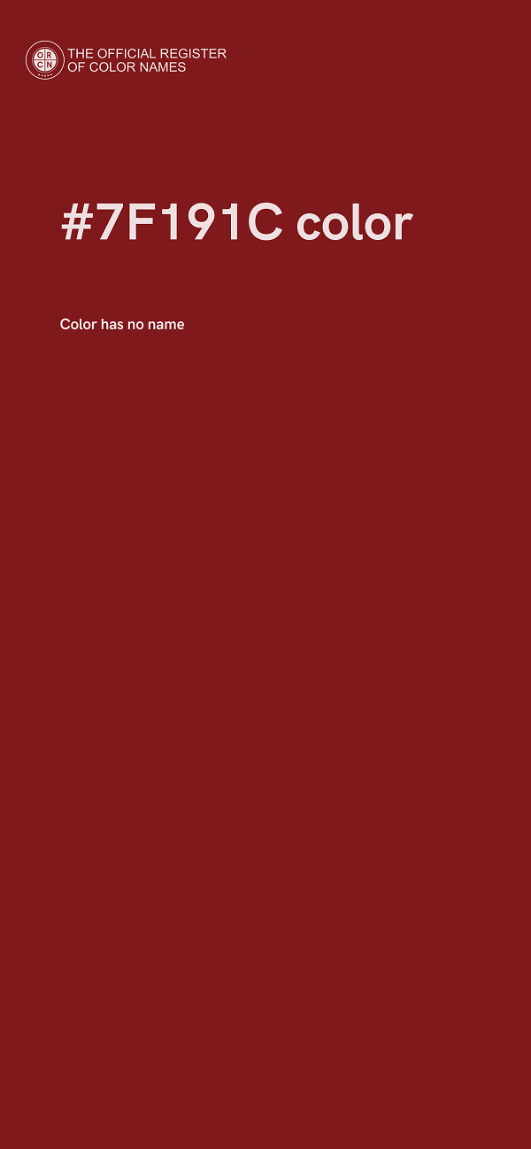 #7F191C color image