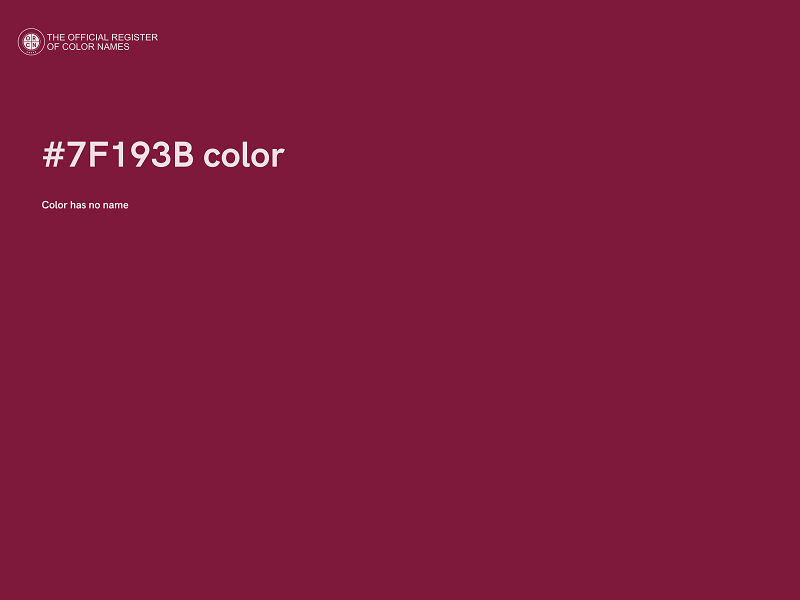 #7F193B color image
