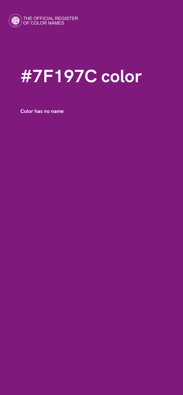 #7F197C color image