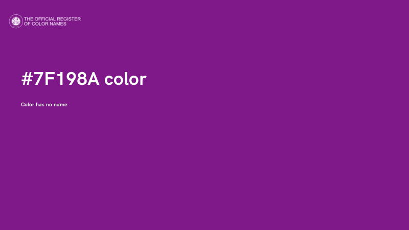 #7F198A color image