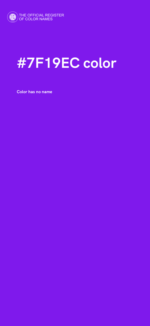 #7F19EC color image