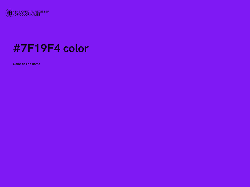 #7F19F4 color image