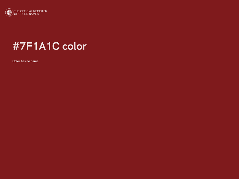 #7F1A1C color image