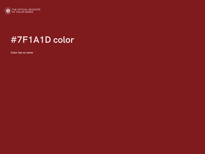 #7F1A1D color image