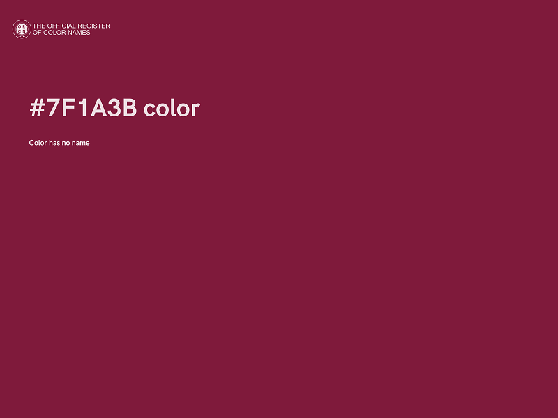 #7F1A3B color image