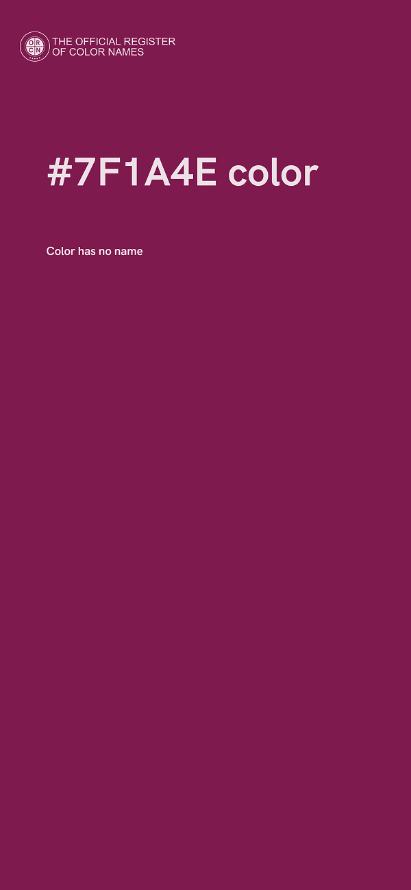 #7F1A4E color image