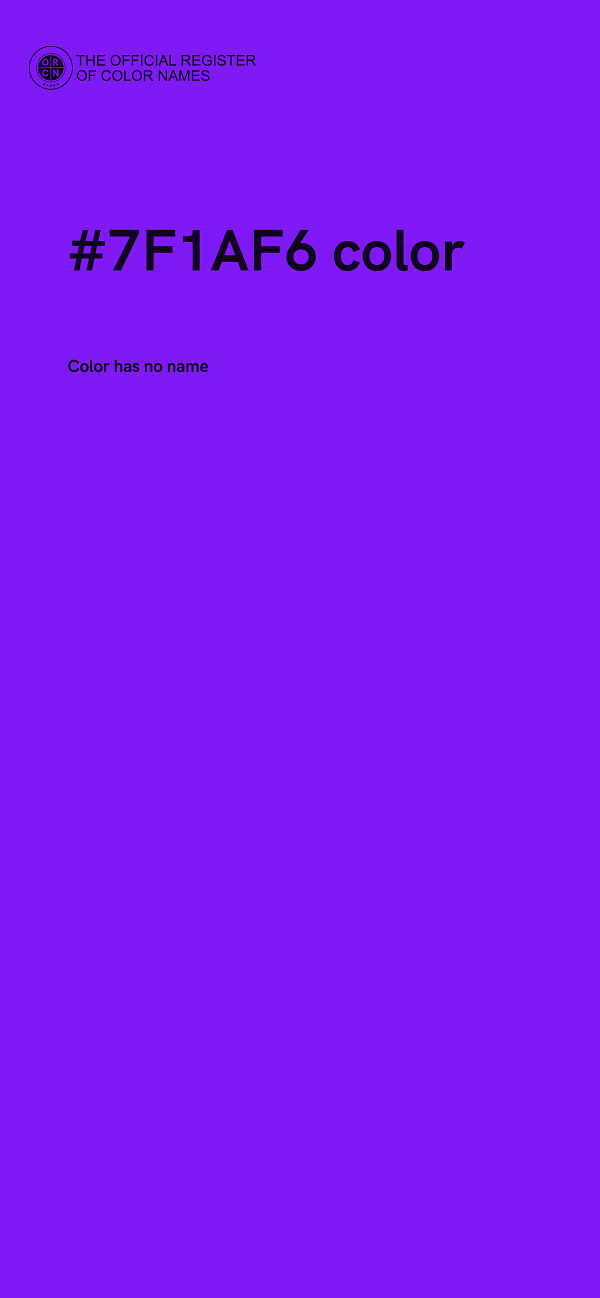 #7F1AF6 color image