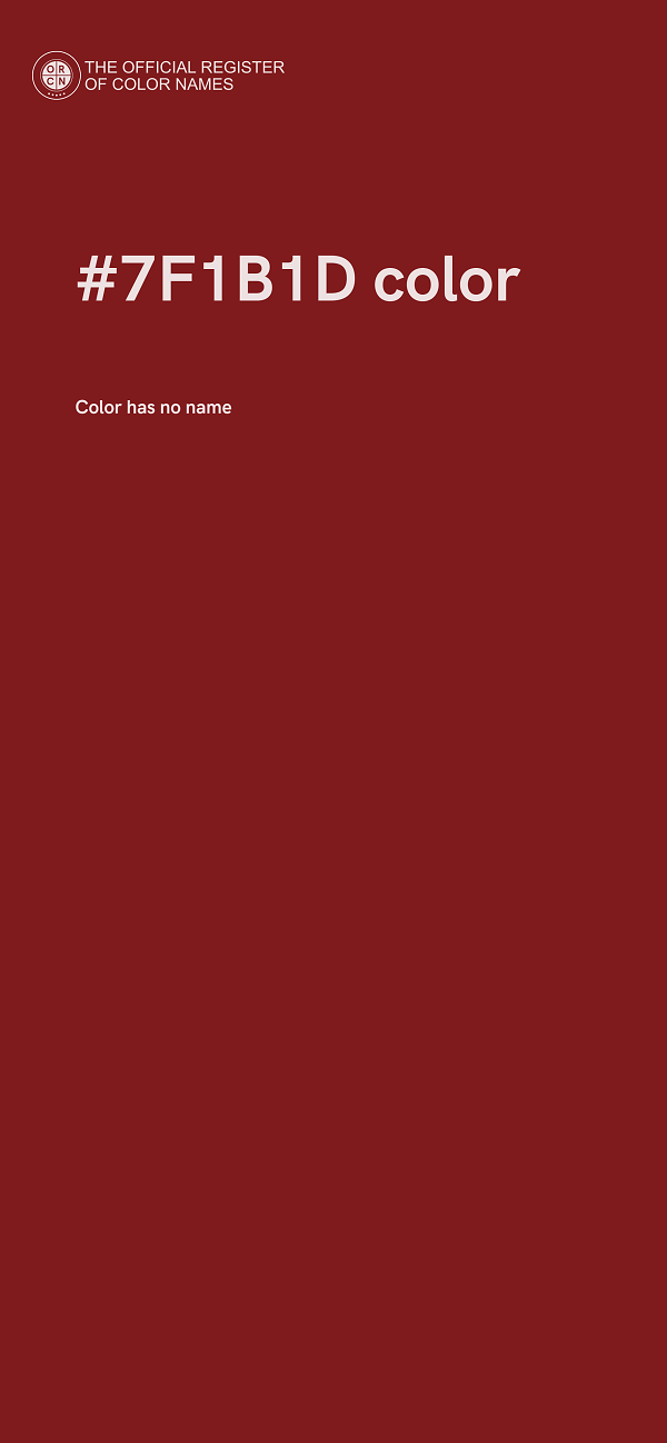 #7F1B1D color image