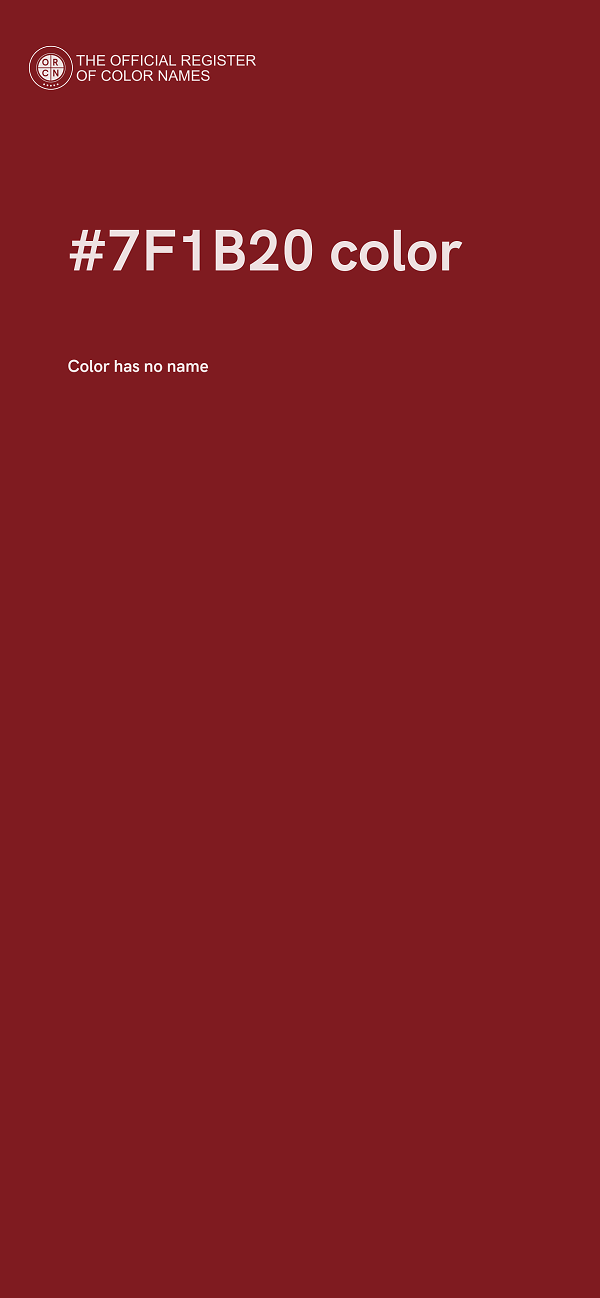 #7F1B20 color image