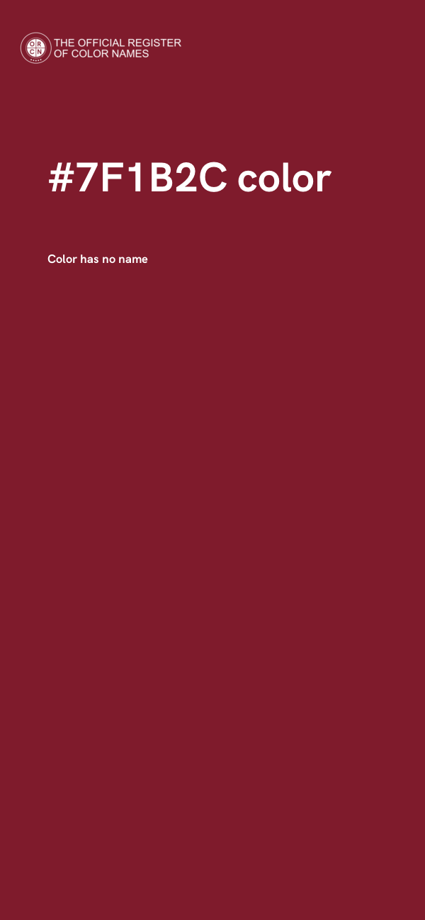 #7F1B2C color image