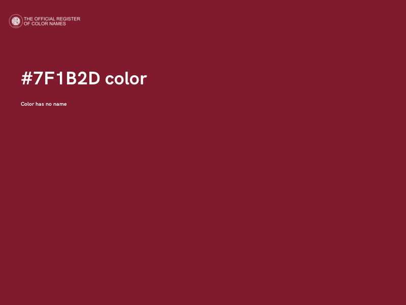 #7F1B2D color image