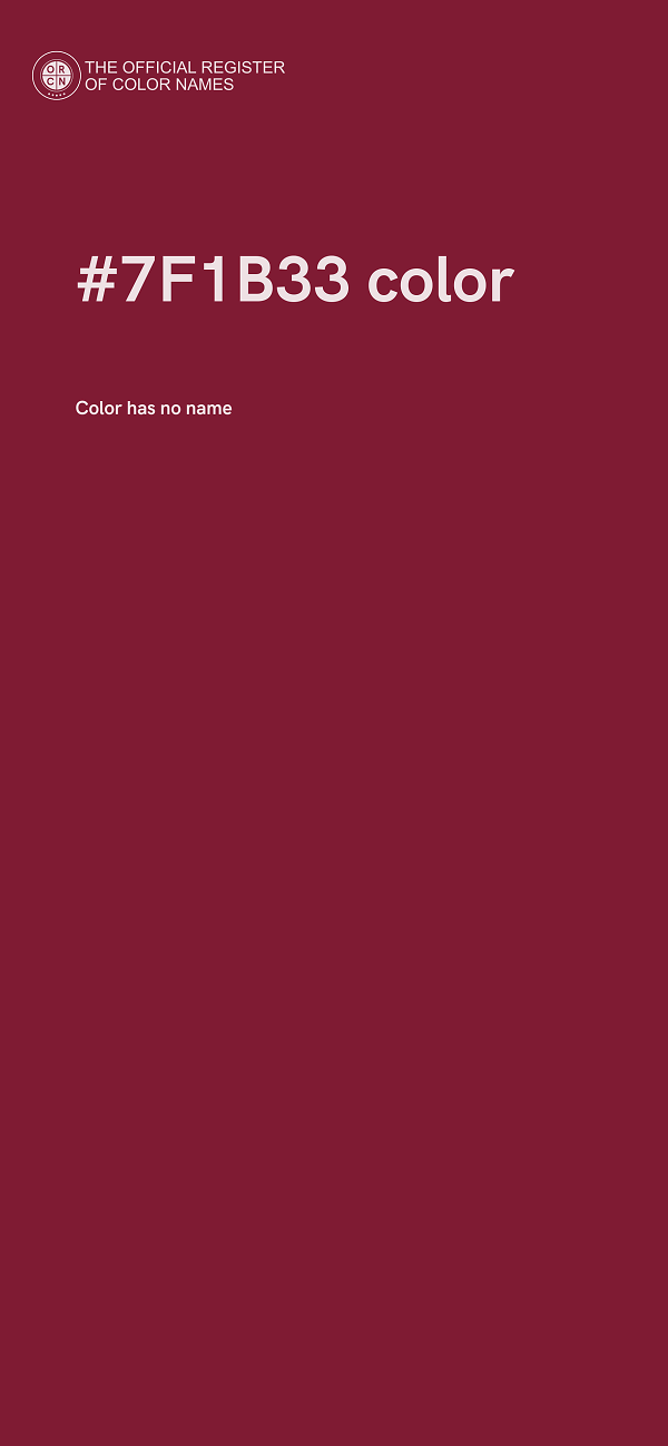 #7F1B33 color image
