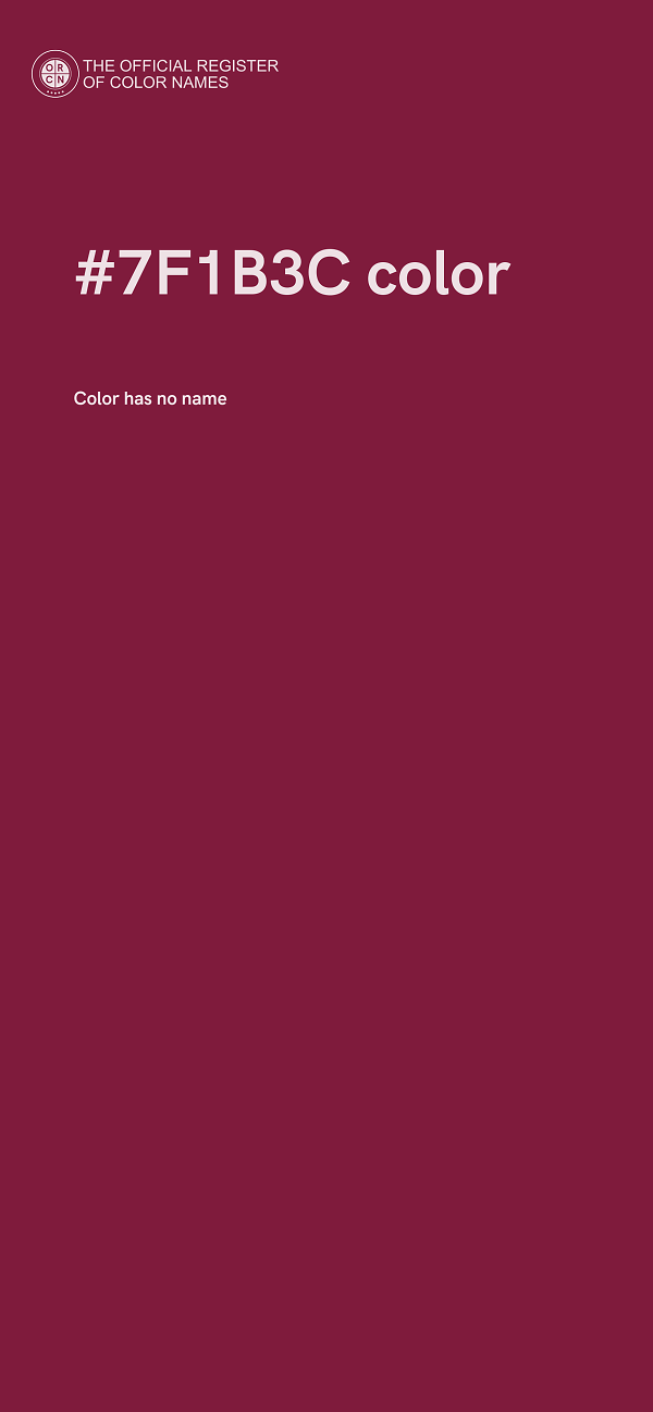 #7F1B3C color image