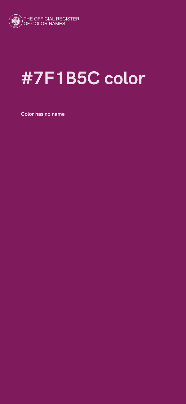 #7F1B5C color image