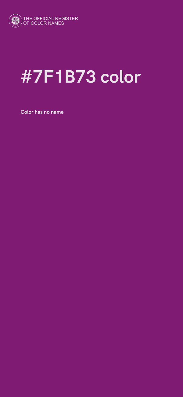 #7F1B73 color image