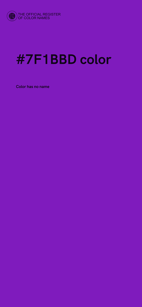 #7F1BBD color image