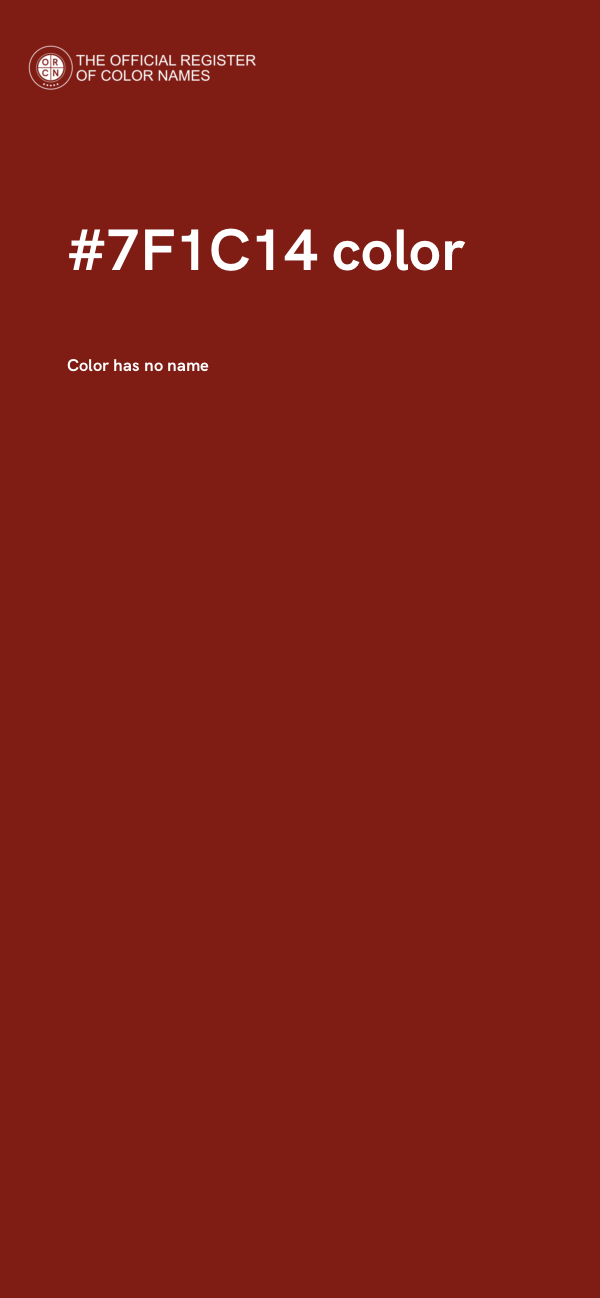 #7F1C14 color image