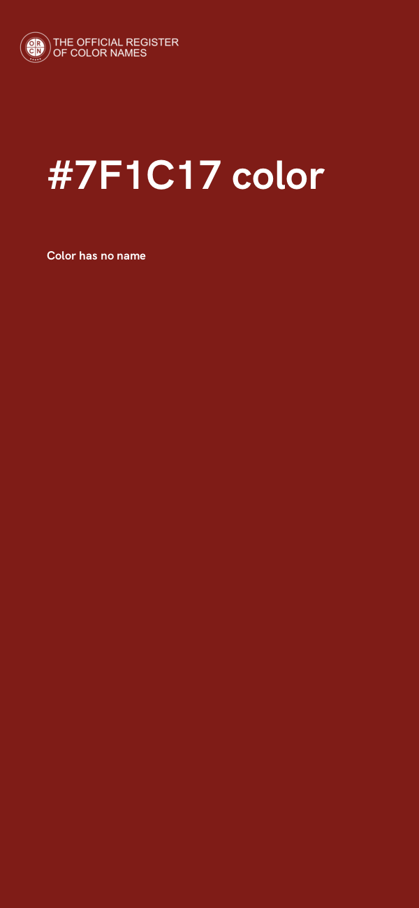 #7F1C17 color image