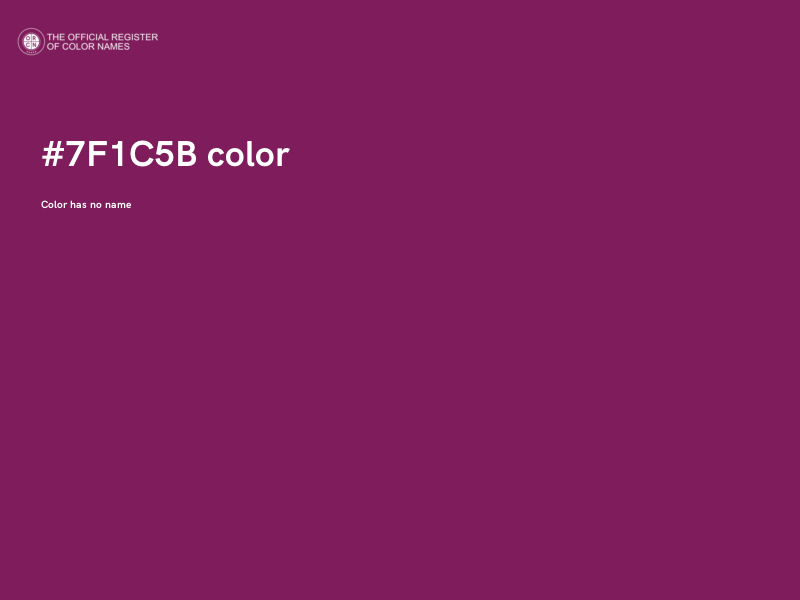 #7F1C5B color image