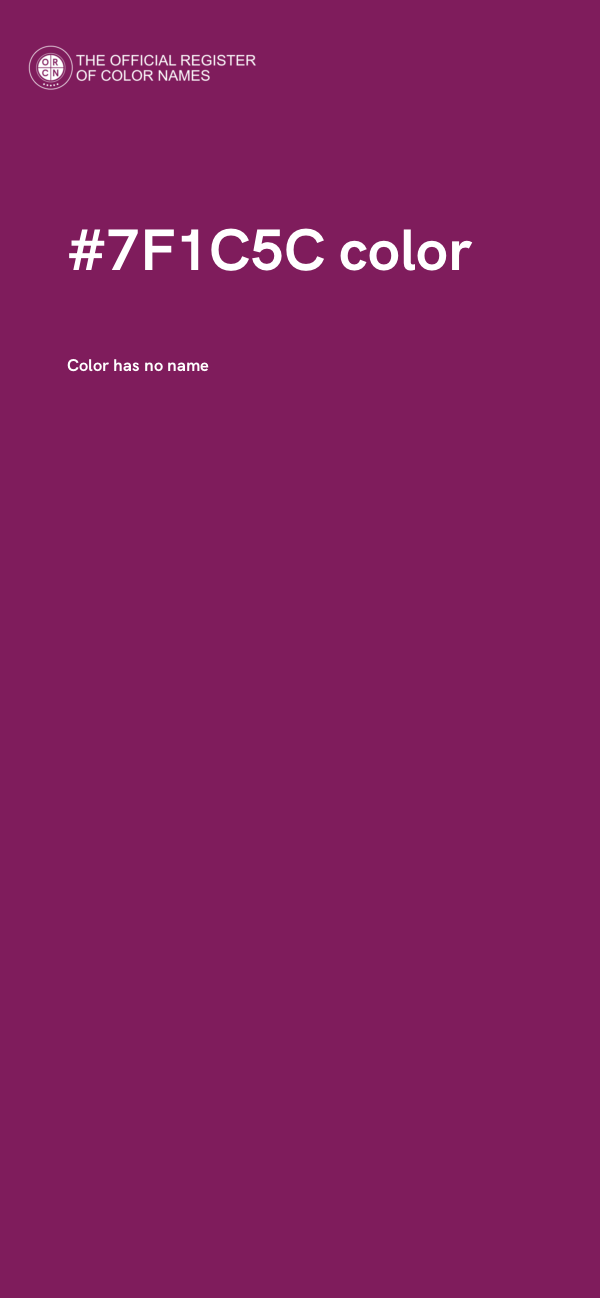#7F1C5C color image