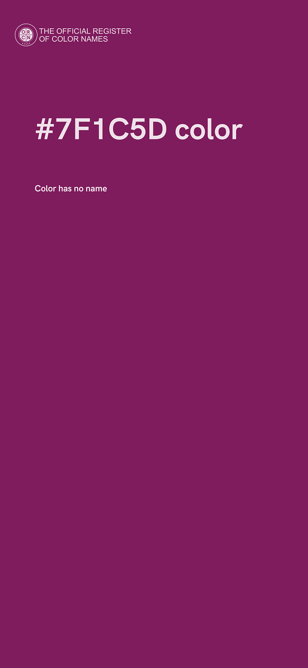 #7F1C5D color image