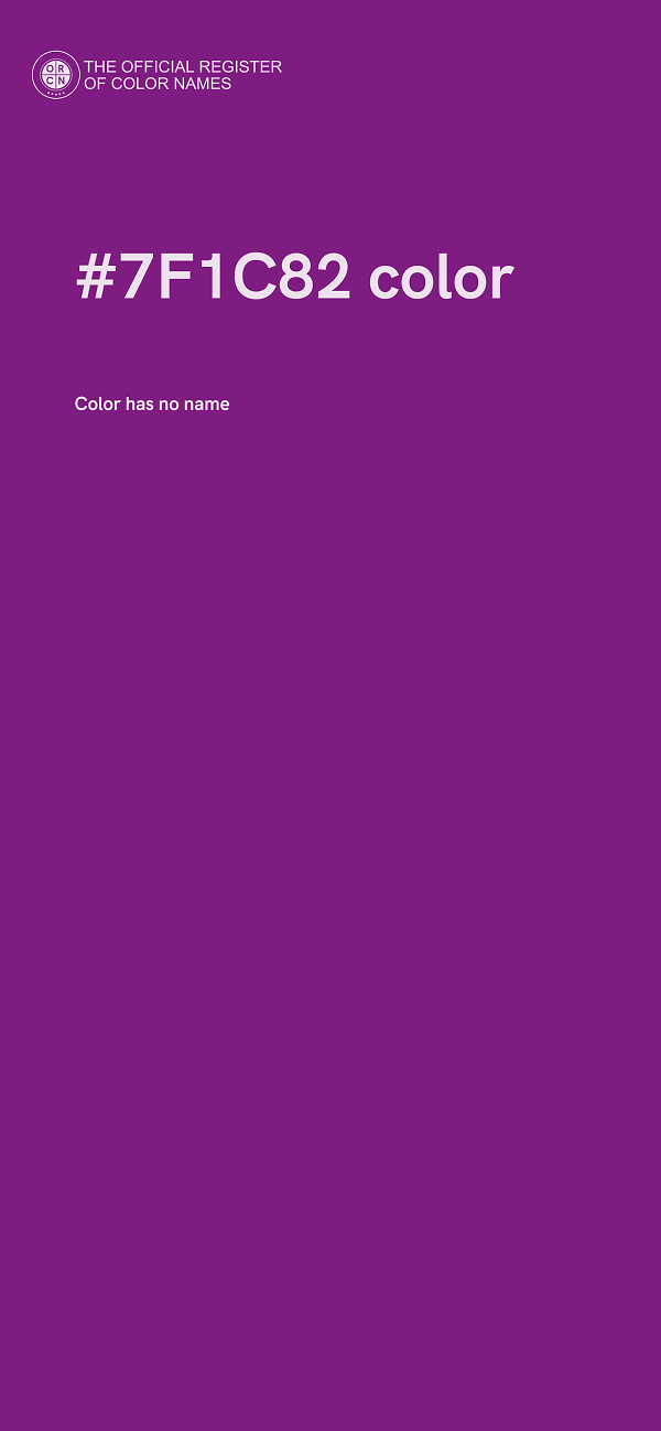 #7F1C82 color image