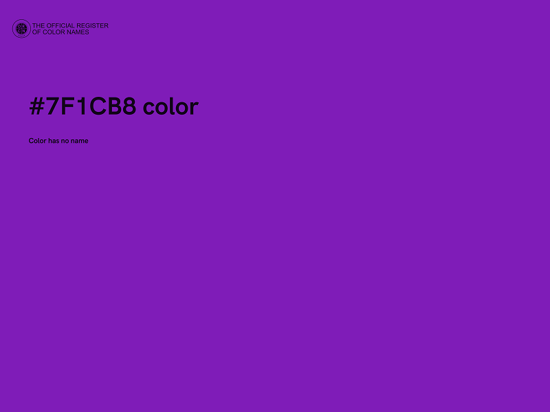 #7F1CB8 color image