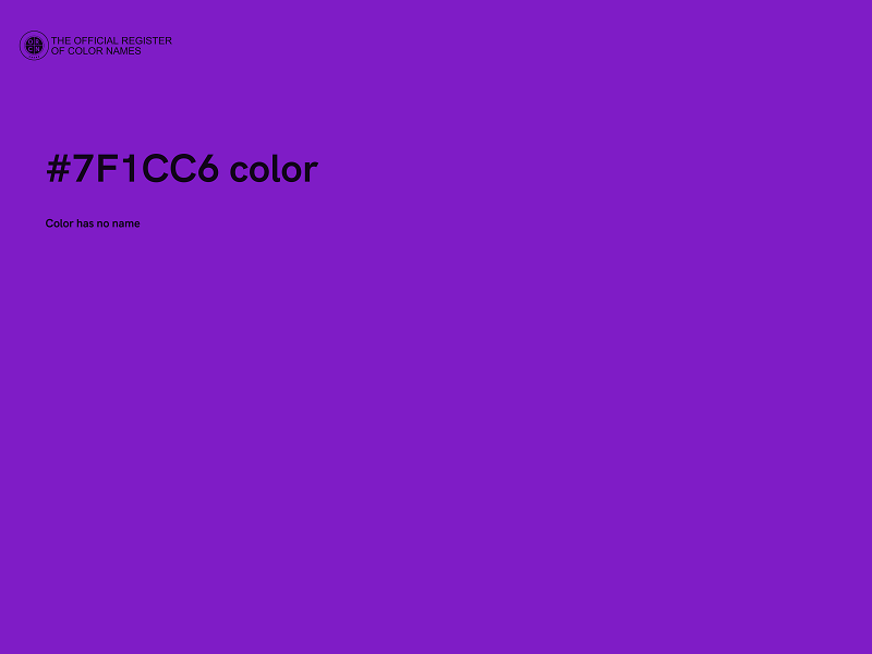 #7F1CC6 color image