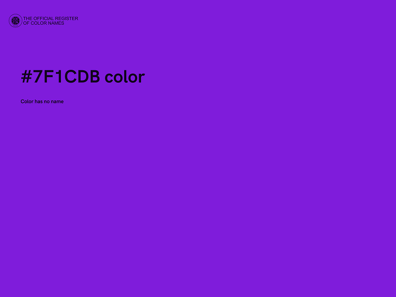 #7F1CDB color image