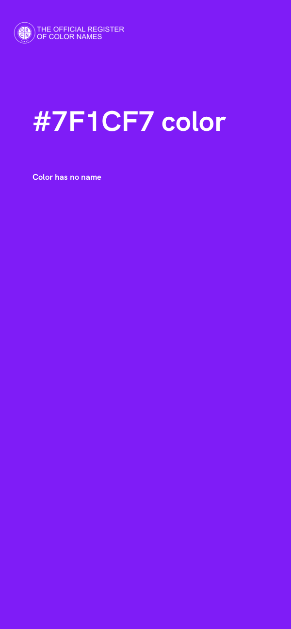 #7F1CF7 color image