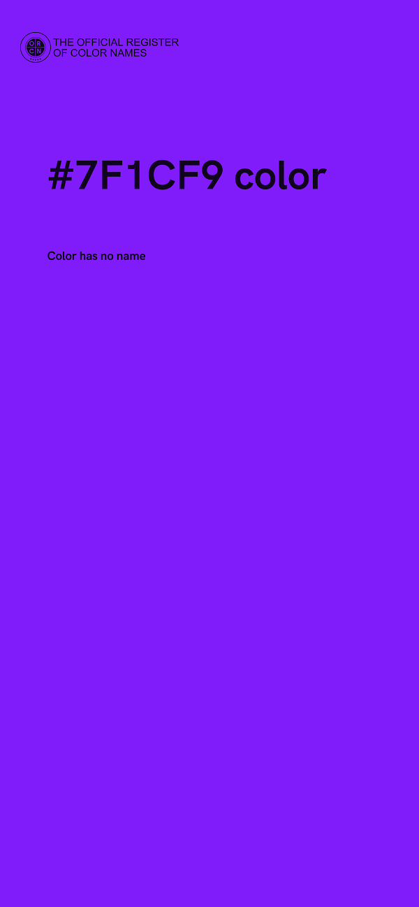 #7F1CF9 color image