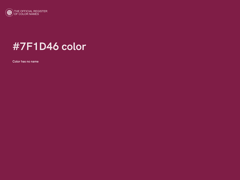 #7F1D46 color image