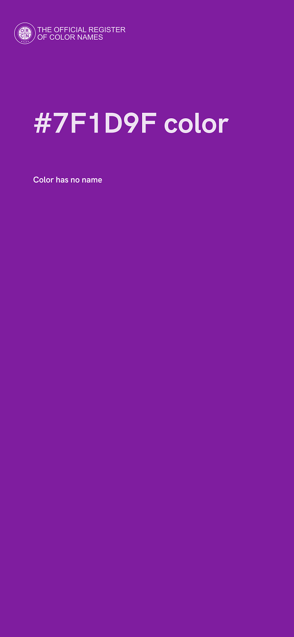 #7F1D9F color image
