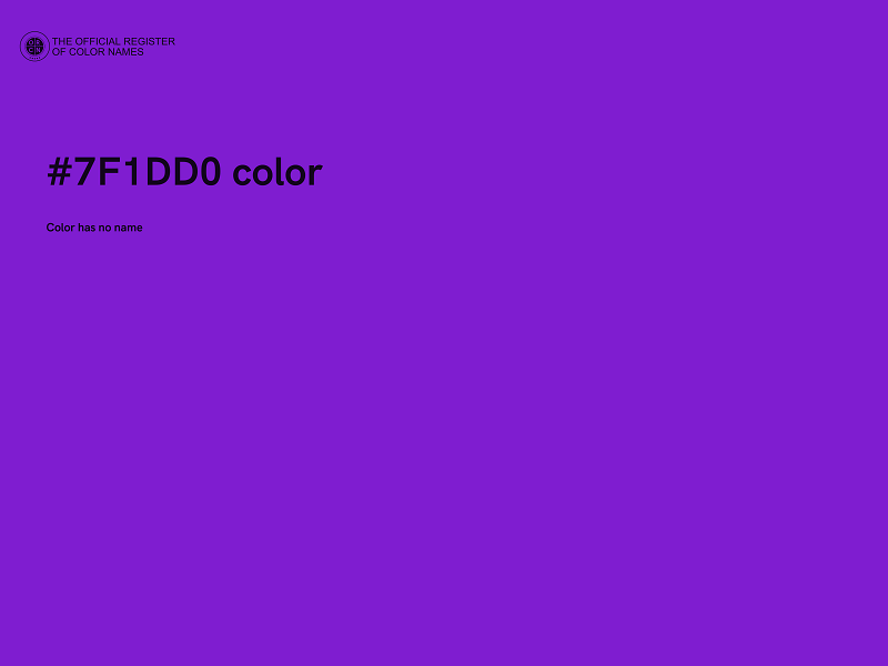 #7F1DD0 color image