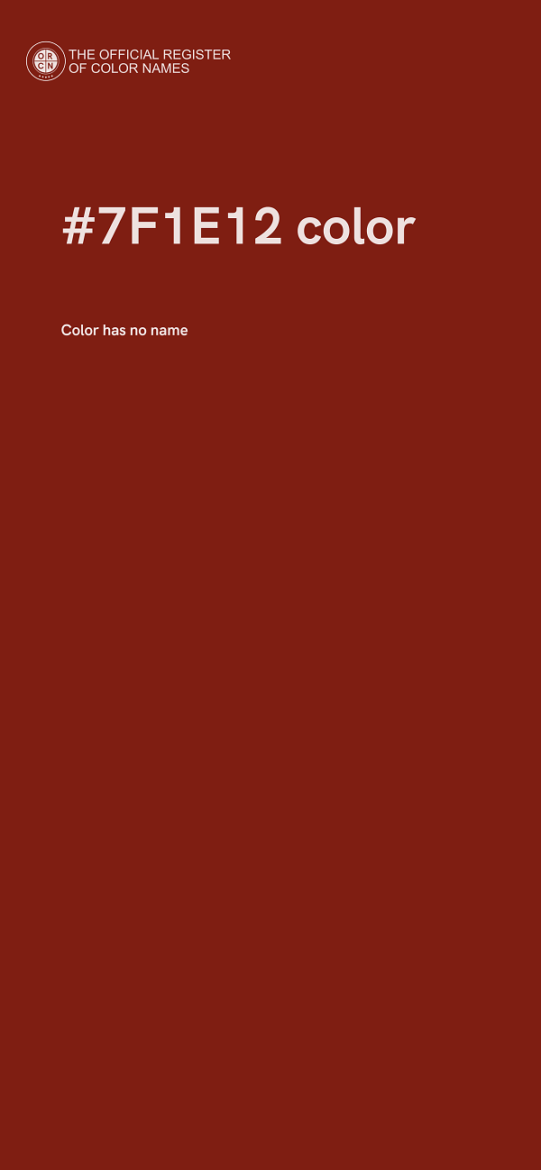 #7F1E12 color image