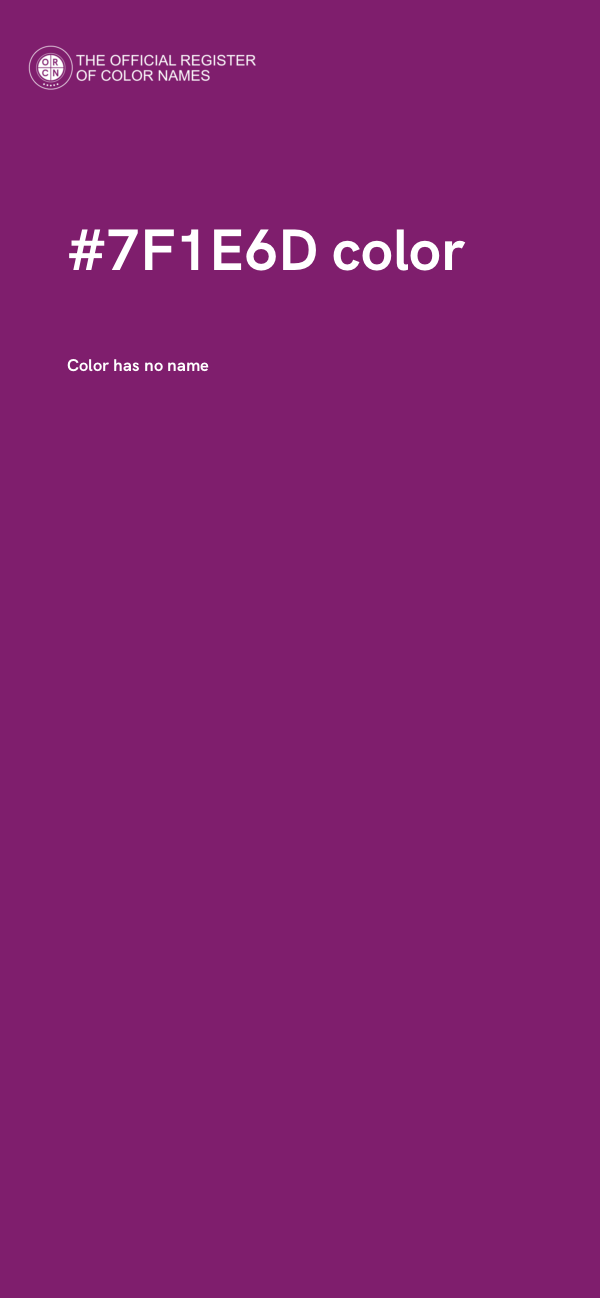 #7F1E6D color image