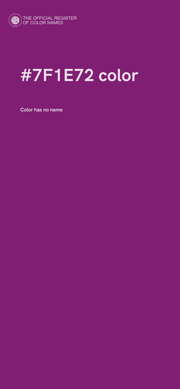 #7F1E72 color image