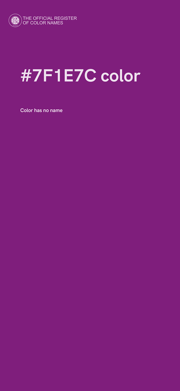 #7F1E7C color image