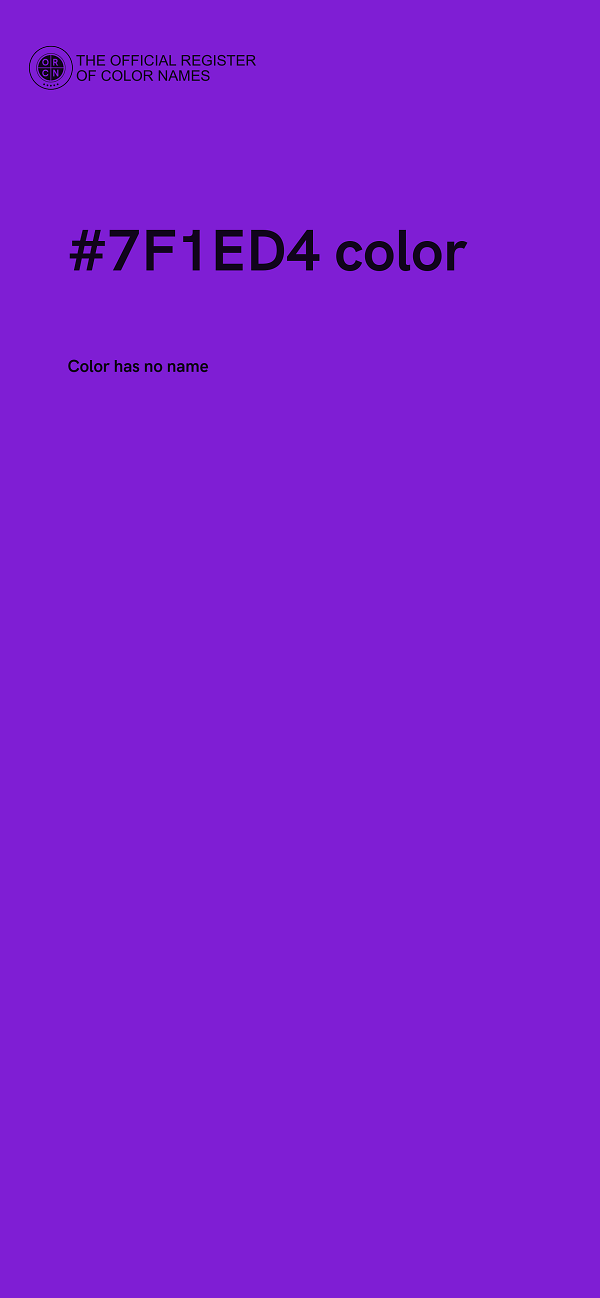 #7F1ED4 color image