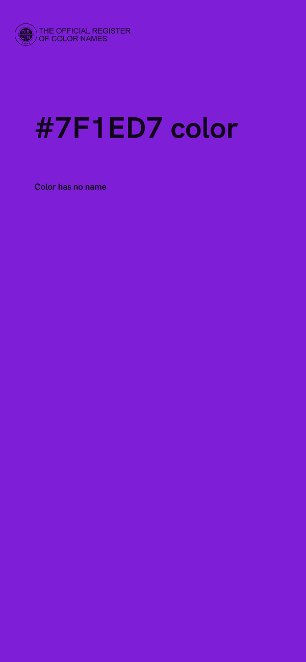 #7F1ED7 color image