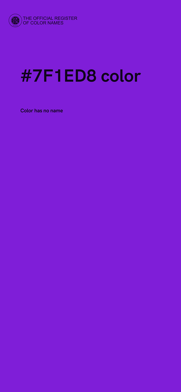 #7F1ED8 color image
