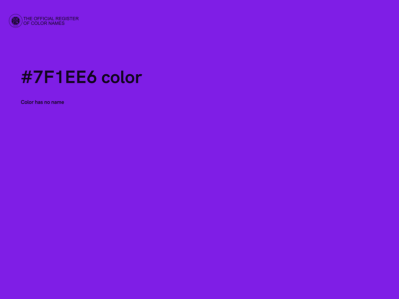 #7F1EE6 color image