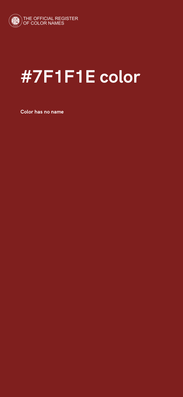 #7F1F1E color image