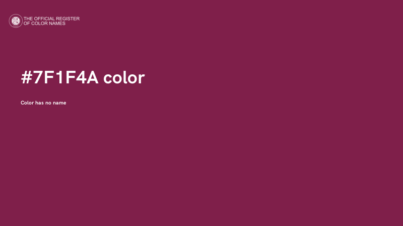 #7F1F4A color image